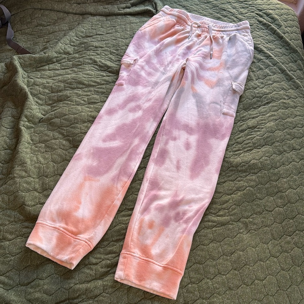 Women's Tie Dye Cargo Sweatpants Size L - The Sweatshirt Project